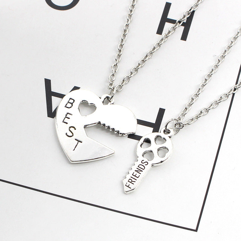 Heart-Shaped Key Necklace