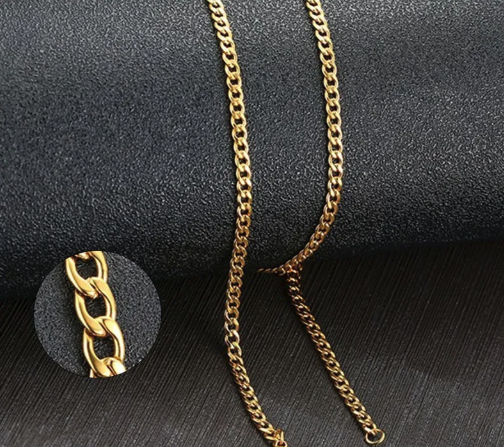Stainless Steel Cuban Necklaces for Men Women