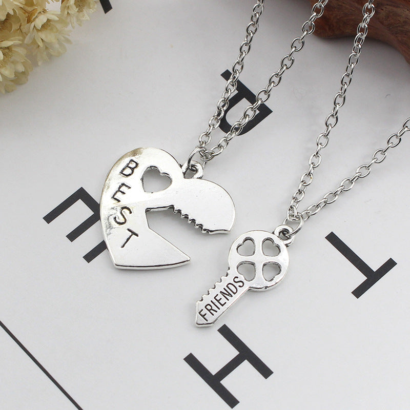 Heart-Shaped Key Necklace