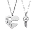 Heart-Shaped Key Necklace