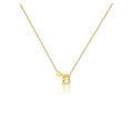 CAROVO Initial Necklaces for Women Dainty 14K Gold Plated Letter B Initial Pendant Necklace Simple Gold Initial Necklaces Jewelry Gifts for Women Valentines Gifts