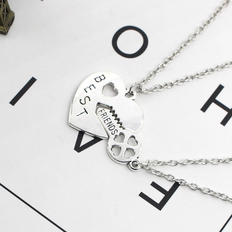 Heart-Shaped Key Necklace
