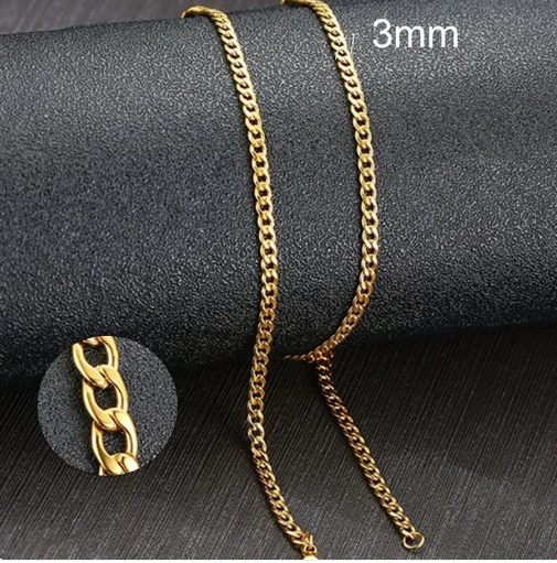 SilverLink Unisex Cuban Chains