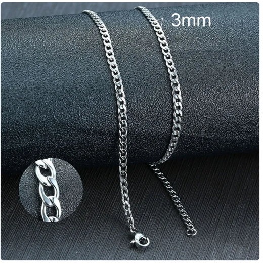 SilverLink Unisex Cuban Chains